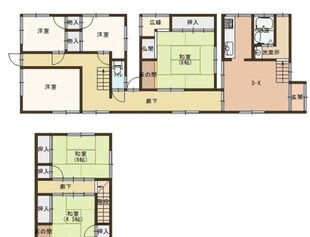 姫路市飾磨区細江　戸建の物件間取画像